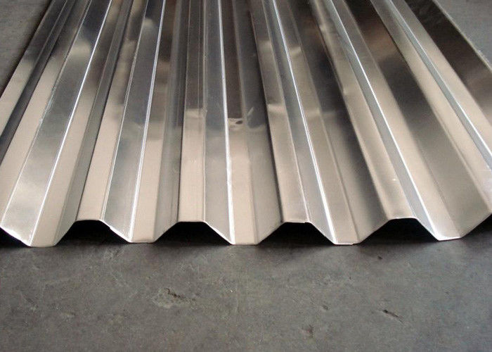3004 Corrugated Aluminium Roofing Sheets , Home Aluminum Metal Roof Panels 