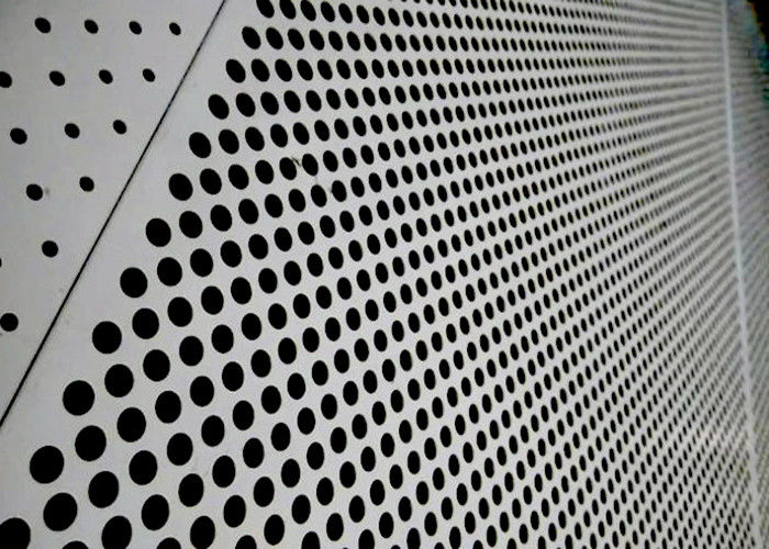 Sound Absorbing Aluminium Perforated Panel , Pvdf Coated Aluminum Punch Plate 