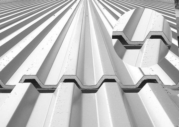 0.5 Mm Aluminum Sheet Metal Roofing , Antirust Corrugated Aluminum Sheet 