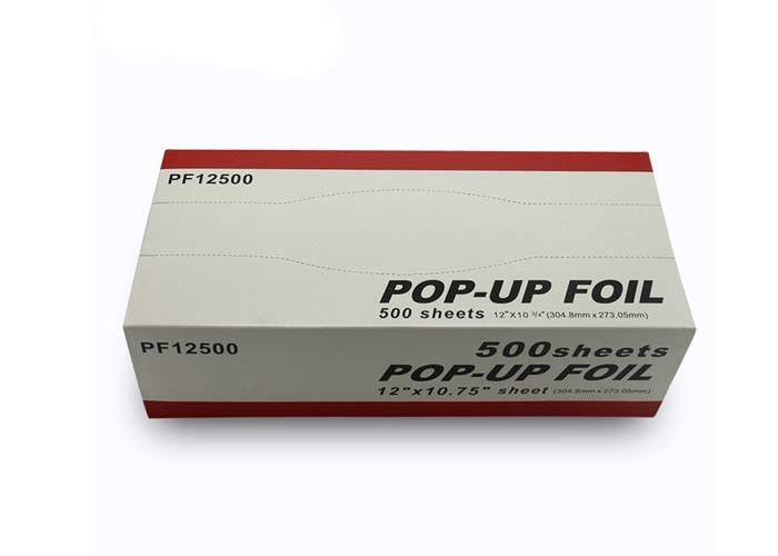 Pop - Up Aluminum Foil Sheets With Silver Color 0.008mm - 0.04mm Thickness